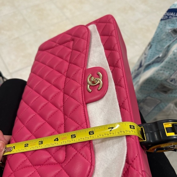 Chanel Fuchsia Quilted Shoulder Bag - Picture 7 of 12